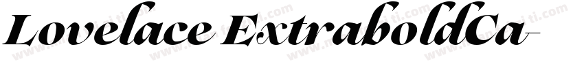 Lovelace ExtraboldCa字体转换